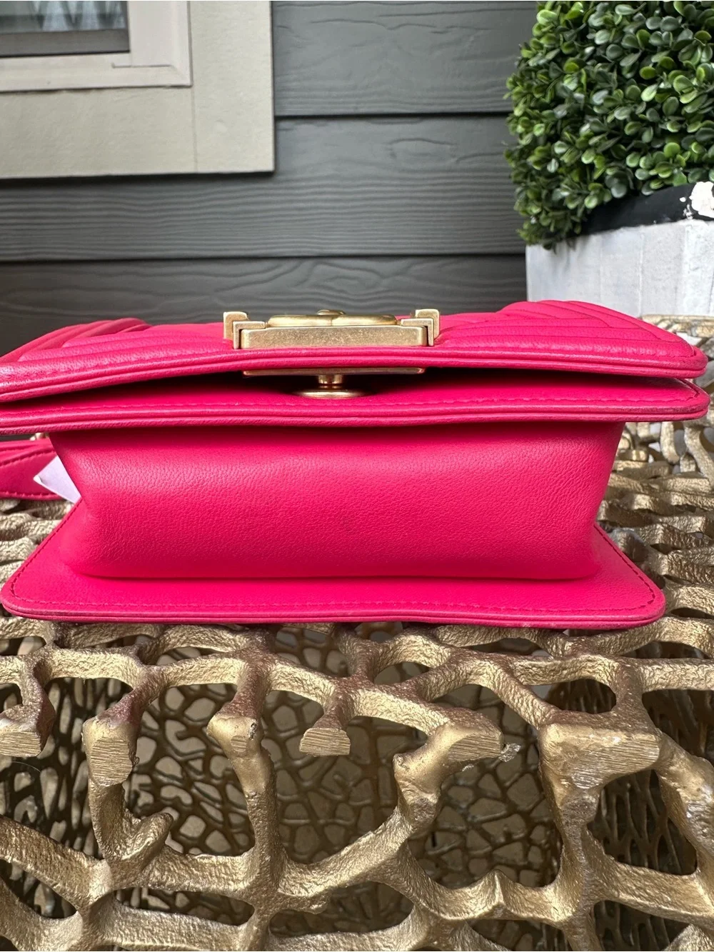Mini Chanel Boy Bag Pink